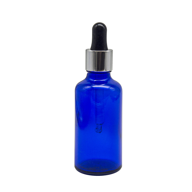 Bottiglia vuota di olio essenziale in vetro blu da 30 ml 50 ml