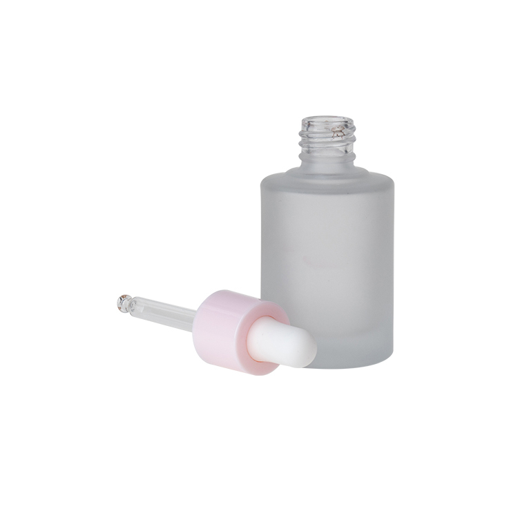 តម្លៃរោងចក្រ Clear 30ml 50ml Glass Dropper Bottle Serum for Skincare